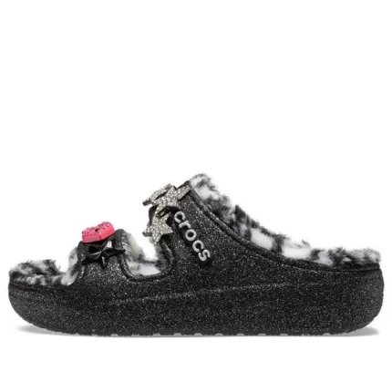 Classic Cozzzy Disco Glitter Sandálias ‘Pretas’