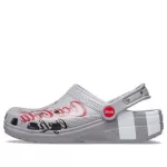 Coca Cola x Crocs Crossover Light X Outdoor Salto Plano Casual Esportivo Unissex Sandálias Cinza