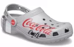 Coca Cola x Crocs Crossover Light X Outdoor Salto Plano Casual Esportivo Unissex Sandálias Cinza
