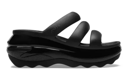 Crocs Alça tripla Mega Crush ‘Preta’