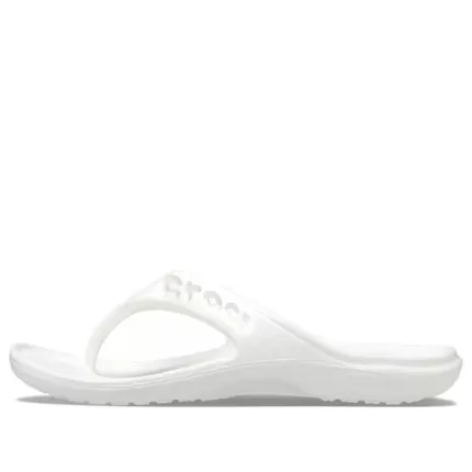 Crocs Baya Chinelos casuais minimalistas brancos 11999-100