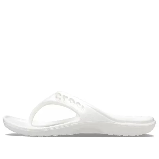 Crocs Baya Chinelos casuais minimalistas brancos 11999-100