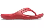 Crocs Baya Chinelos planos casuais minimalistas vermelhos 11999-6EN