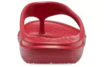 Crocs Baya Chinelos planos casuais minimalistas vermelhos 11999-6EN