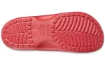 Crocs Baya Chinelos planos casuais minimalistas vermelhos 11999-6EN