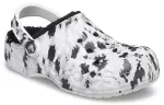 Crocs Baya Lined Clog Fleece Forrado Unissex Branco Cinza Chinelos ‘White Grey’