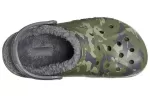 Crocs Baya Lined Clog Impressão de lã forrada chinelos camuflados unissex