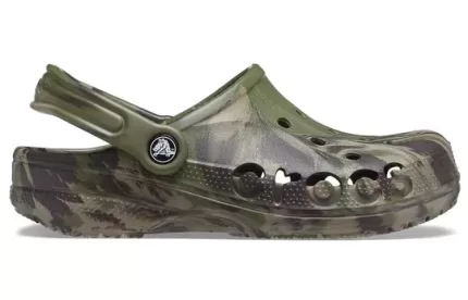Crocs Baya Marble Fashion Outdoor Unissex Militar Verde Sandálias