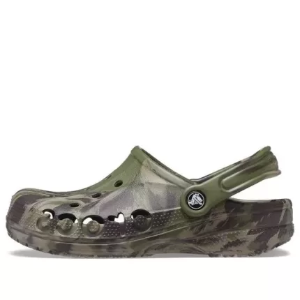 Crocs Baya Marble Fashion Outdoor Unissex Militar Verde Sandálias