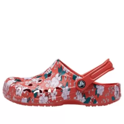 Crocs Baya sazonal impressa Clogs ‘Spicy Orange White’