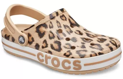 Crocs Bayaband Beach Sandálias Estampa leopardo