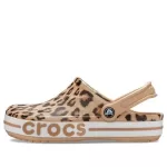 Crocs Bayaband Beach Sandálias Estampa leopardo