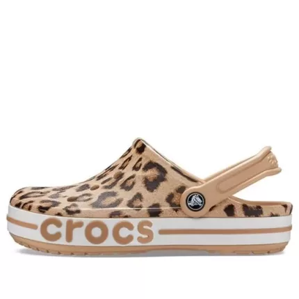 Crocs Bayaband Beach Sandálias Estampa leopardo