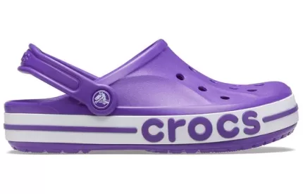 Crocs Bayaband Clog resistente ao desgaste aconchegante praia esportiva unissex sandálias roxas
