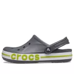 Crocs Bayaband Cozy Sandálias Esportivas Vermelhas Unissex Cinza