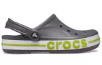 Crocs Bayaband Cozy Sandálias Esportivas Vermelhas Unissex Cinza