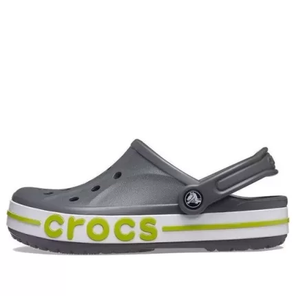 Crocs Bayaband Cozy Sandálias Esportivas Vermelhas Unissex Cinza