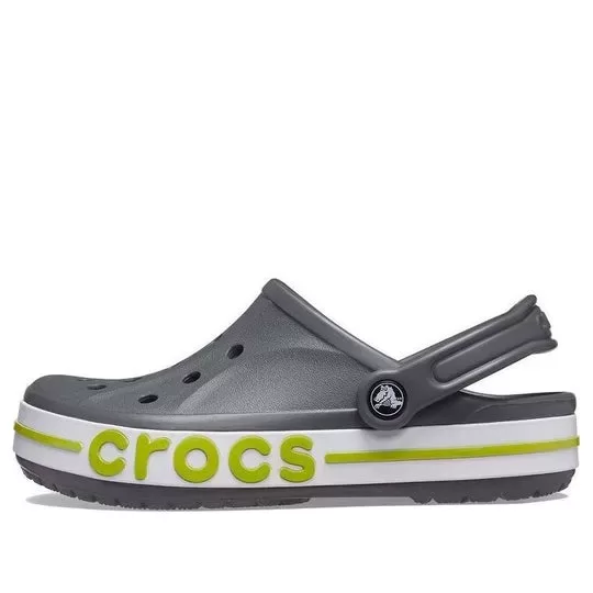 Crocs Bayaband Cozy Sandálias Esportivas Vermelhas Unissex Cinza
