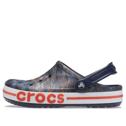 Crocs Bayaband Impressão Sandálias Azul Profundo