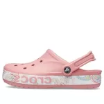 Crocs Bayaband Impressão Sandálias Rosa Unissex