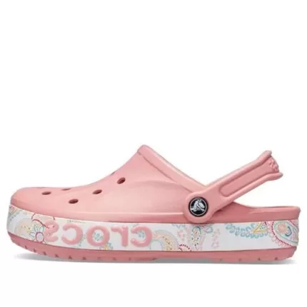 Crocs Bayaband Impressão Sandálias Rosa Unissex