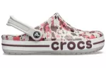 Crocs Bayaband Impresso Classic Clogs ‘Branco Marrom Vermelho’