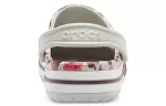 Crocs Bayaband Impresso Classic Clogs ‘Branco Marrom Vermelho’
