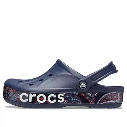 Crocs Bayaband Printing Sandálias Unissex Azul
