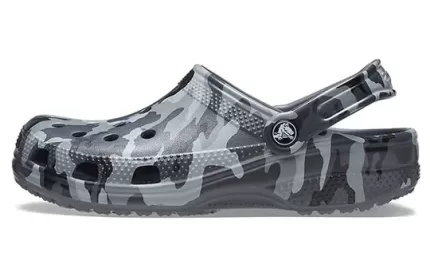 Crocs Beach Sandálias Cinza Camuflagem Unissex