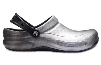 Crocs Bistrô Gráfico Clogs ‘Prata Preto’