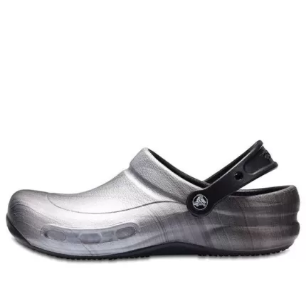 Crocs Bistrô Gráfico Clogs ‘Prata Preto’