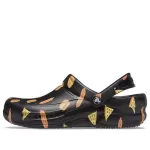 Crocs Bistro Graphic Clog Elegante Casual Sandálias Pretas