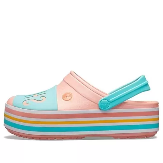 Crocs CB Plataforma Bold Color Melon Unissex Tamanco