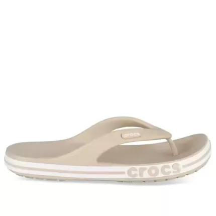 Crocs Chinelos Bayaband ‘Bege Branco’