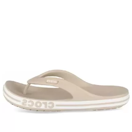 Crocs Chinelos Bayaband ‘Bege Branco’
