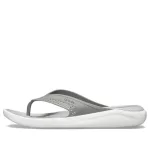 Crocs Chinelos LiteRide Beach Cinza