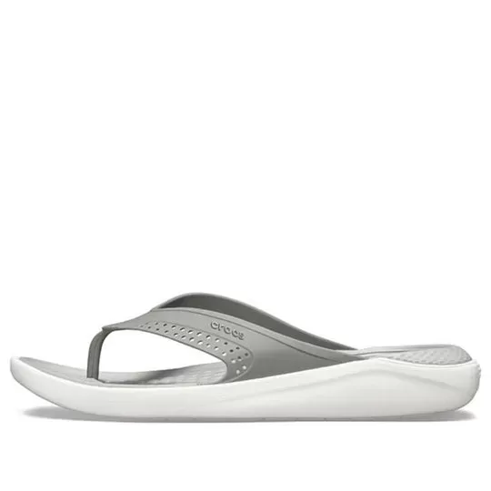 Crocs Chinelos LiteRide Beach Cinza