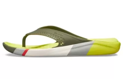 Crocs Chinelos LiteRide Colorblock amarelos