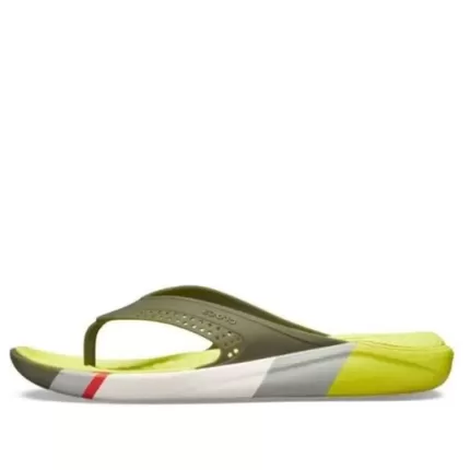 Crocs Chinelos LiteRide Colorblock amarelos