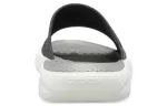 Crocs Chinelos LiteRide Fashion unissex cinza claro