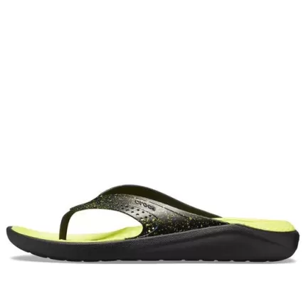 Crocs Chinelos LiteRide ‘Preto Amarelo’