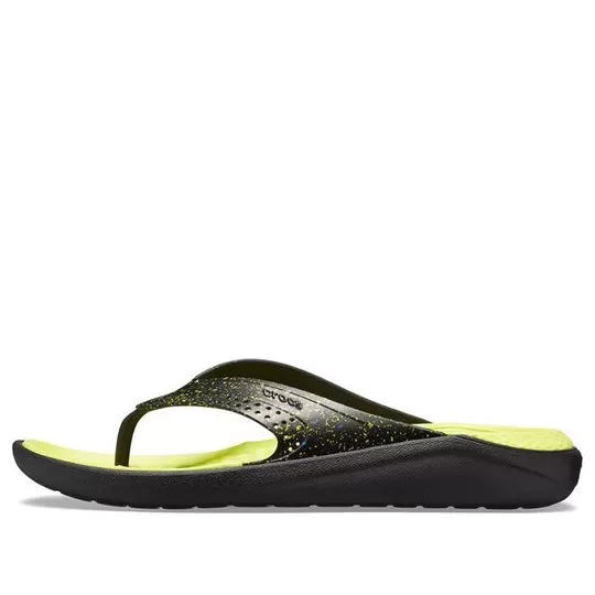 Crocs Chinelos LiteRide ‘Preto Amarelo’