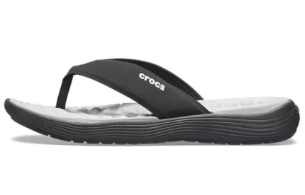 Crocs Chinelos Reviva branco preto