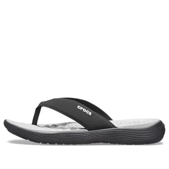 Crocs Chinelos Reviva branco preto