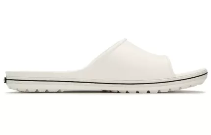 Crocs Chinelos brancos casuais da moda ‘Branco Preto’