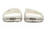 Crocs Chinelos brancos casuais da moda ‘Branco Preto’