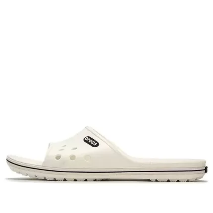 Crocs Chinelos brancos casuais da moda ‘Branco Preto’