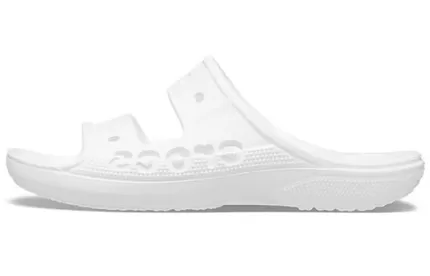 Crocs Chinelos brancos unissex fashion casuais