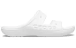 Crocs Chinelos brancos unissex fashion casuais