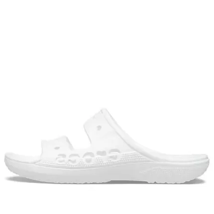 Crocs Chinelos brancos unissex fashion casuais